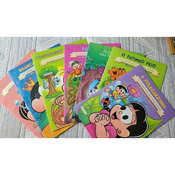 Childrens books Brazilian Portuguese " classicos ilustrados Turma da Monica' lot - Picture 1 of 8